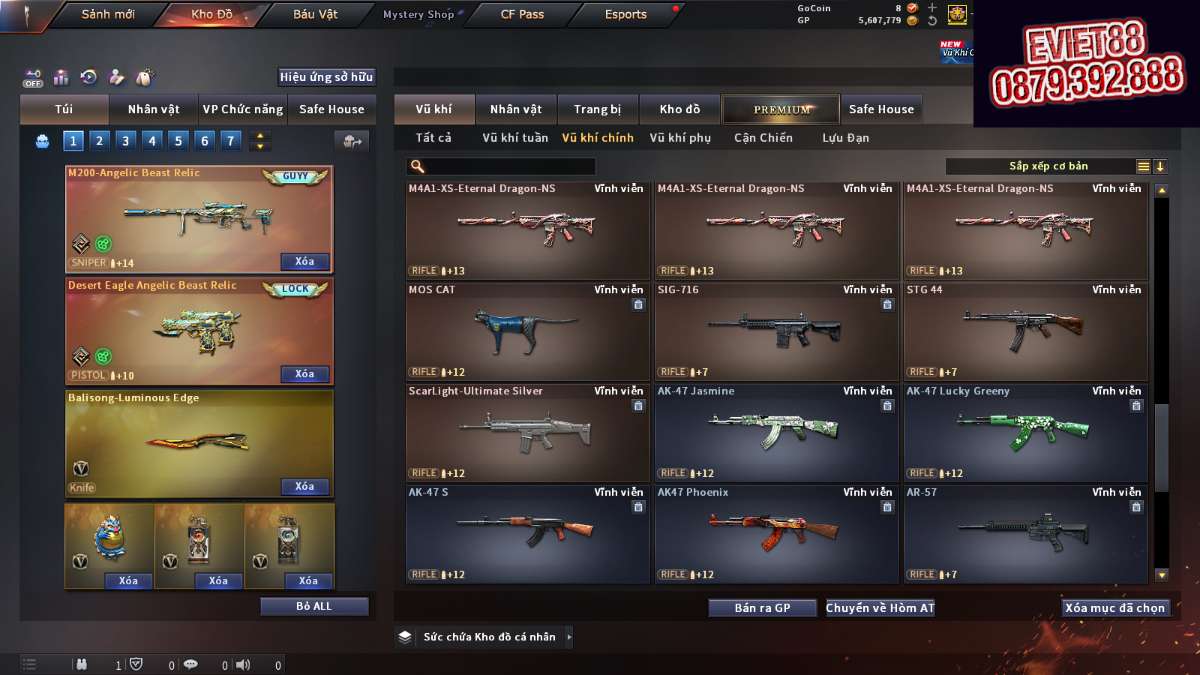 shop acc cf uy tin gia re